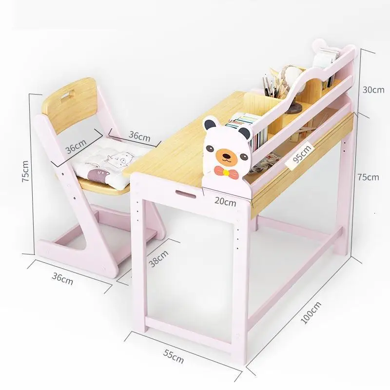 Scrivania Bambini Pour Avec Chaise Escritorio детский и стул регулируемый Bureau Enfant Mesa Infantil учебный стол