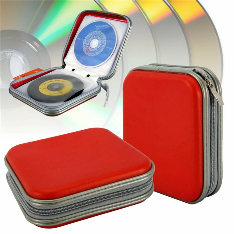 Домашний доступный 40 дисков портативный пластиковый Cd Dyd кошелек с подвеской ipper Box альбом коробка для хранения медиа коробка для хранения Q1