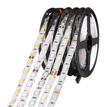 

DC24V SMD5050 Flexible LED strip Non-waterproof safe ribbon light 5M 300Leds RGB/White/Warm white indoor decoration