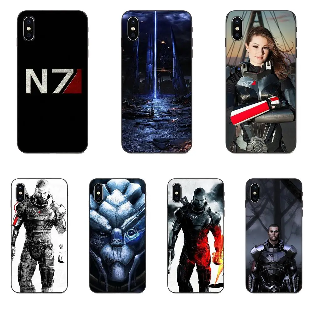 N7 Mass Effect 3 Soft Pattern For Galaxy A8 A9 Star Note 4 8 9 10 S3 S4 S5 S6 S7 S8 S9 S10 Edge Lite Plus Pro G313 | Мобильные