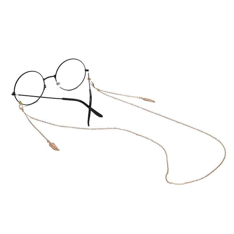 Новые шнуры бисерный шнурок для очков удерживающие ремни модная цепочка для очков для чтения для женщин Металлические солнцезащитные очки золотые серебряные оправы