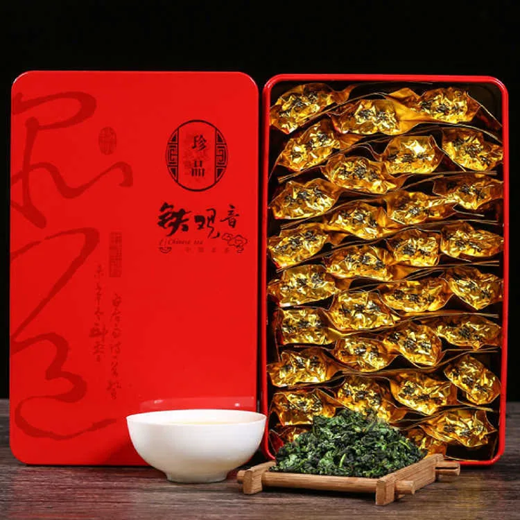 

500g authentic Tieguanyin Oolong Tea Gift Box with Luzhou-flavor Two-box Gift Bag