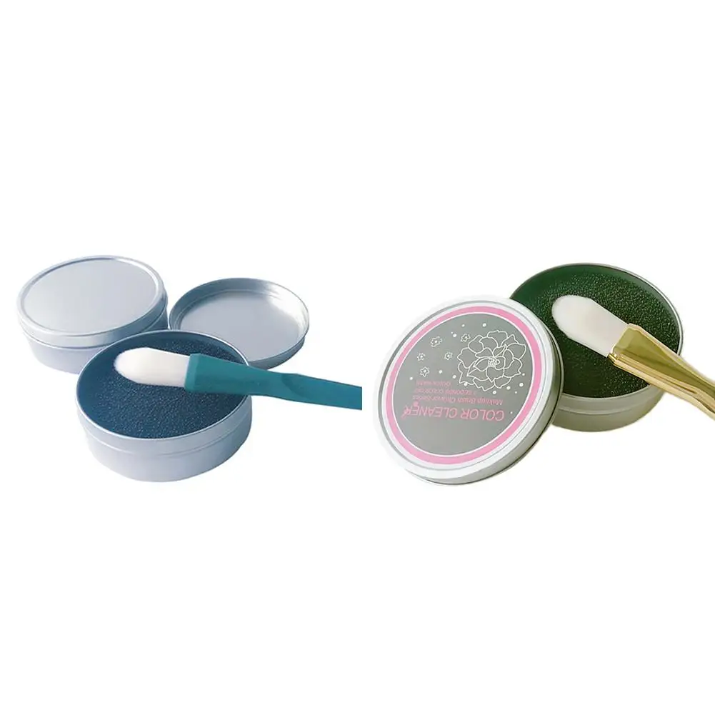 Sponge Cleaning Box Cosmetic Brush Cleaner Makeup Brush Cleaner Tin Box