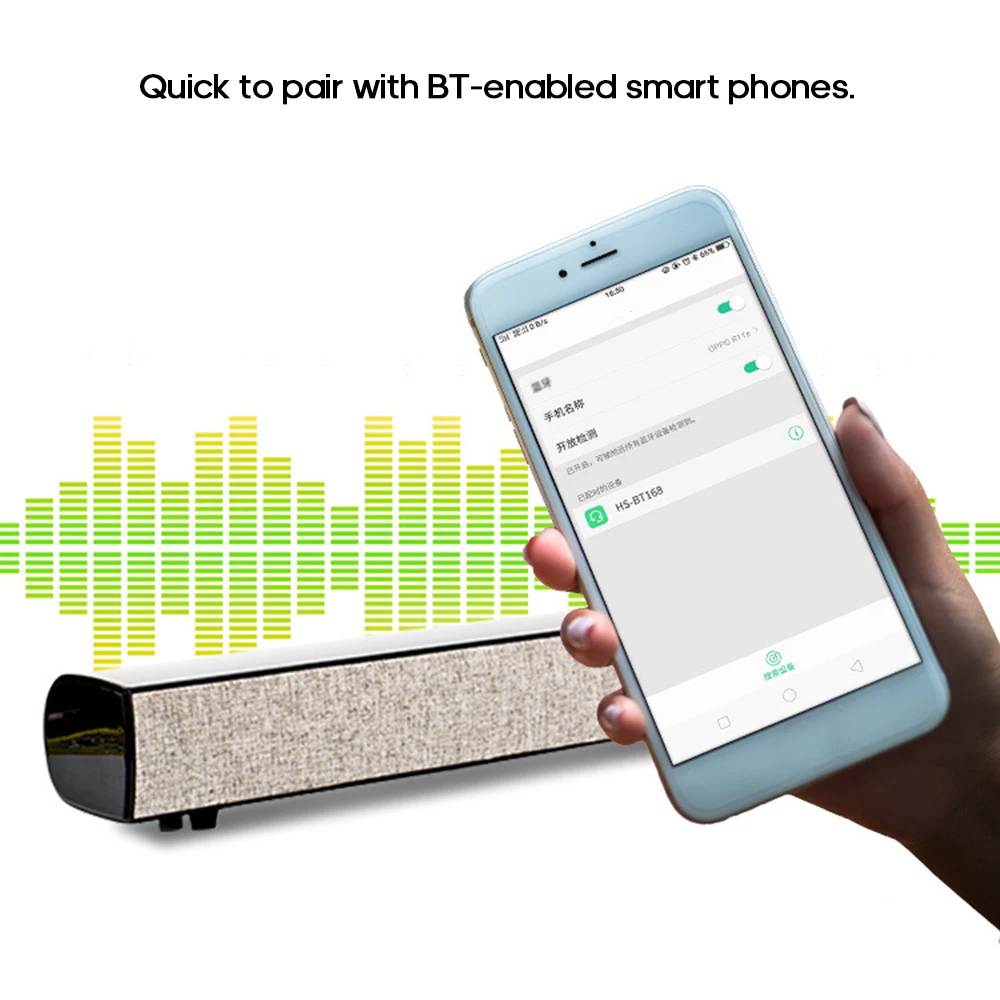 HS-BT168 беспроводной Bluetooth 4,2 4000 мАч динамик s AUX TF карта U диск USB питание стерео Саундбар мини портативный динамик