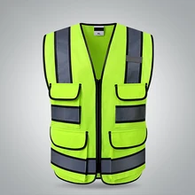 Рекомендуем спортивный светоотражающий жилет высокая видимость защитный жилет Строительная площадка верхняя одежда защитное снаряжение