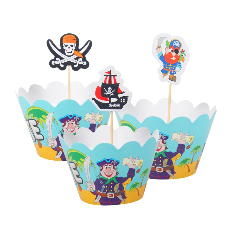 Style 17 12Set Superhero Avengers Captain America Cupcake Wrappers Cake Toppers Spiderman Batman Kids boy Birthday Party cake Decor - Цвет: Style 17