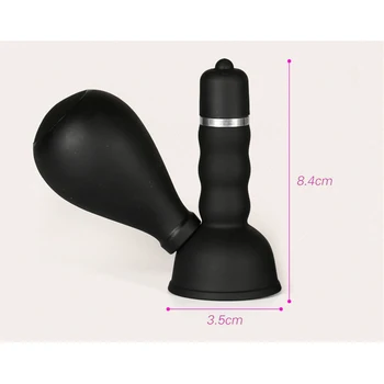 Silicone Nipple Sucker Vibrator Bdsm Sex Toys For Women Clitoris Clamps Adult Breast Pump Chest Massage Sex Games 6