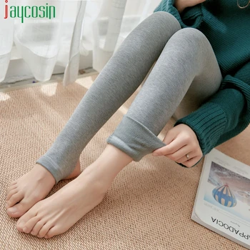 

Winter Women Leggings Solid color soft casual velvet thickening Slim High waist elastic Keep Warm pencil pants leggings trousers