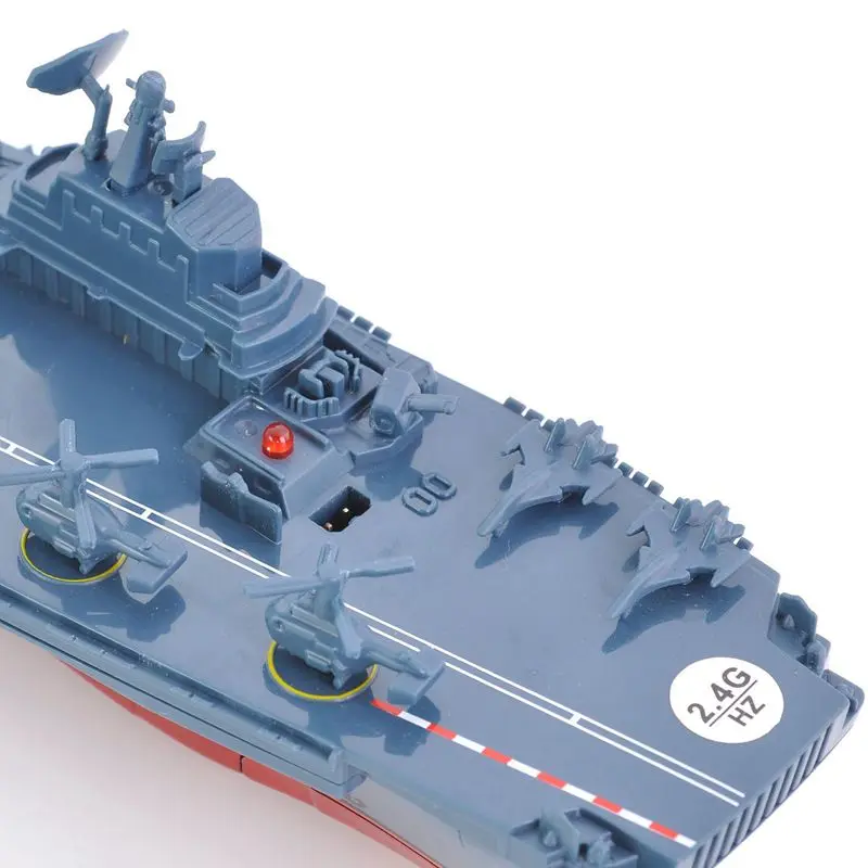 RC Boat 2.4GHz Remote Control Ship Warship Battleship Cruiser High Speed Boat RC Racing Toy Dark Blue