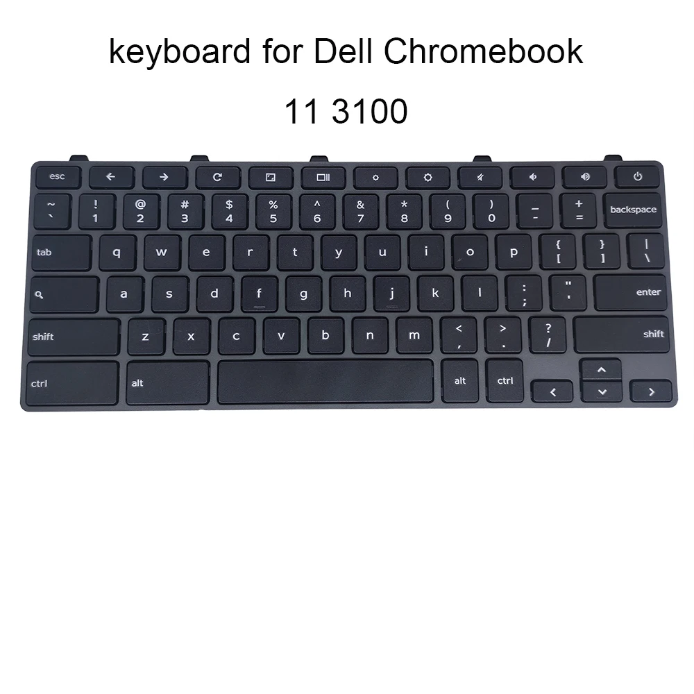Eua Substituição Teclados para Dell Chromebook 11 3100 Inglês Qwerty Laptops Teclados Preto Portátil Vendas Peças 00d2dt Dlm17j2