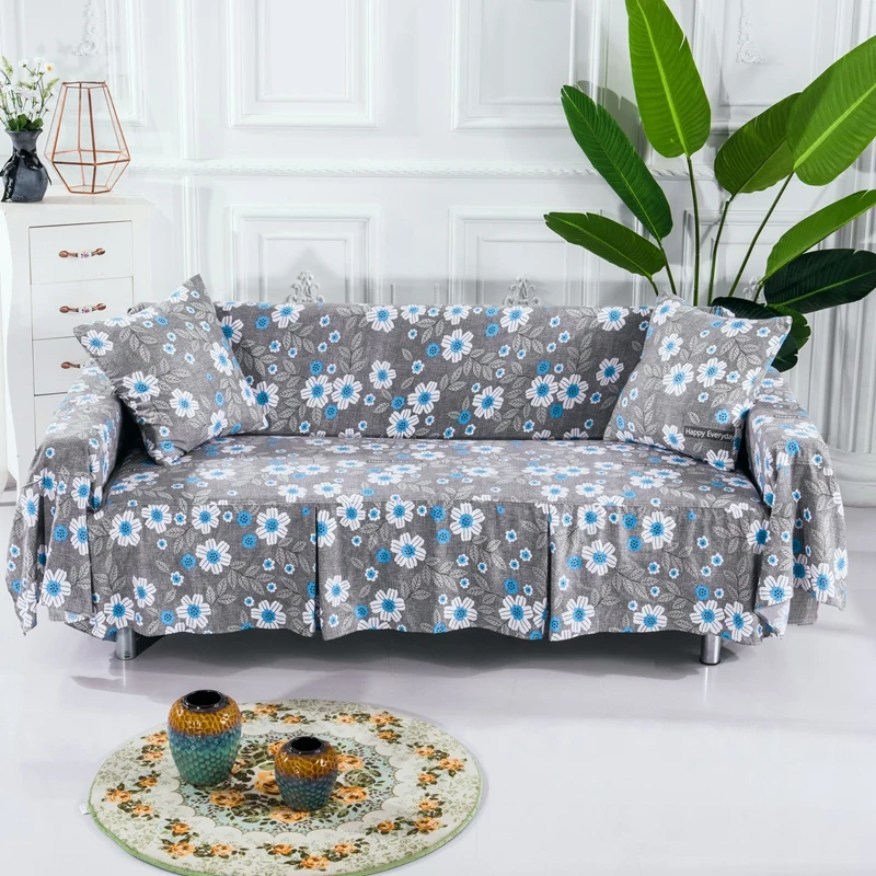 

1/2/3/4 Seats Sofa Cloth Cover Universal Couch Cover for Living Room Decoration Thin Cotton Sofa Towel Seat Protector Dustproof