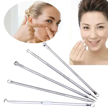 

5 Pcs Blackhead Pimple Blemish Comedone Acne Extractor Remover Tool Needles Set 2020