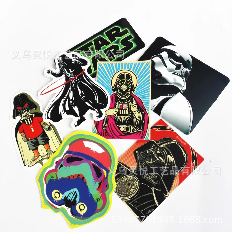 Star Wars клейкая бумага xiao tao zhuang мультфильм Граффити наклейки для автомобиля крутые водонепроницаемые импортные автомобильные наклейки