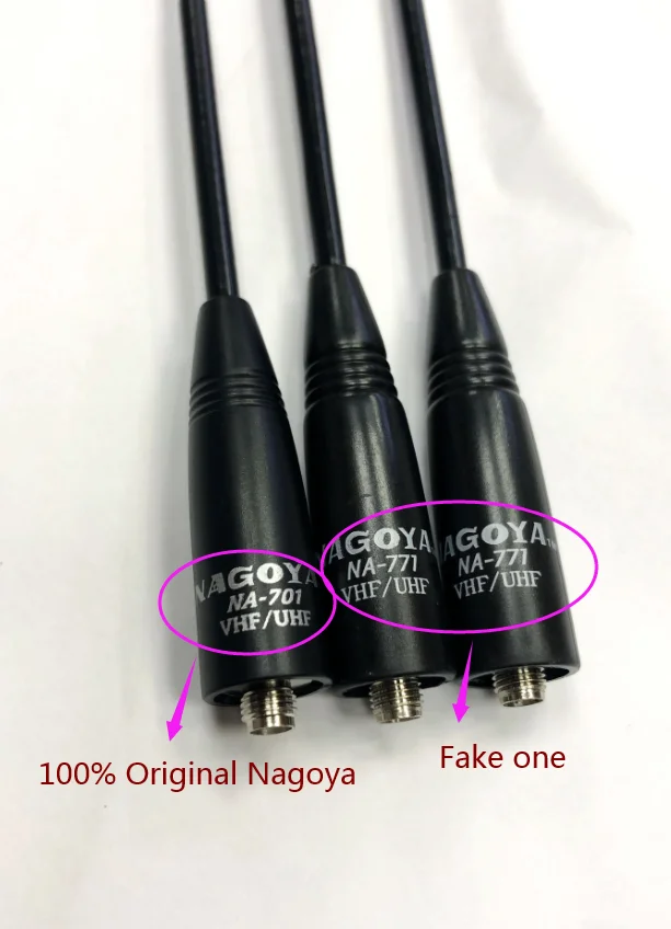 Оригинал Nagoya Na 701 144/430 МГц SMA женский разъем Cb радио антенна для иди и болтай Walkie