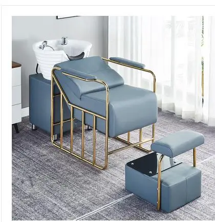 Hairdressing shop barber shop shampoo bed hair salon special ceramic basin punch bed shampoo basin