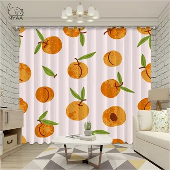 

Pastoral Pink Cute Peach Curtains For Living Room Luxury Valance Bedroom Curtains Screen For Room Curtain Drape Micro-Shading