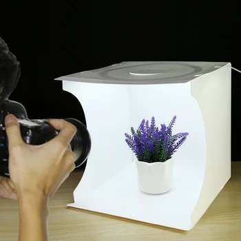 

PULUZ 31x31cm Lightbox Mini Foldable Photo Studio Box Photography LED 30cm Lightbox Studio Kit &6 Color Backdrops