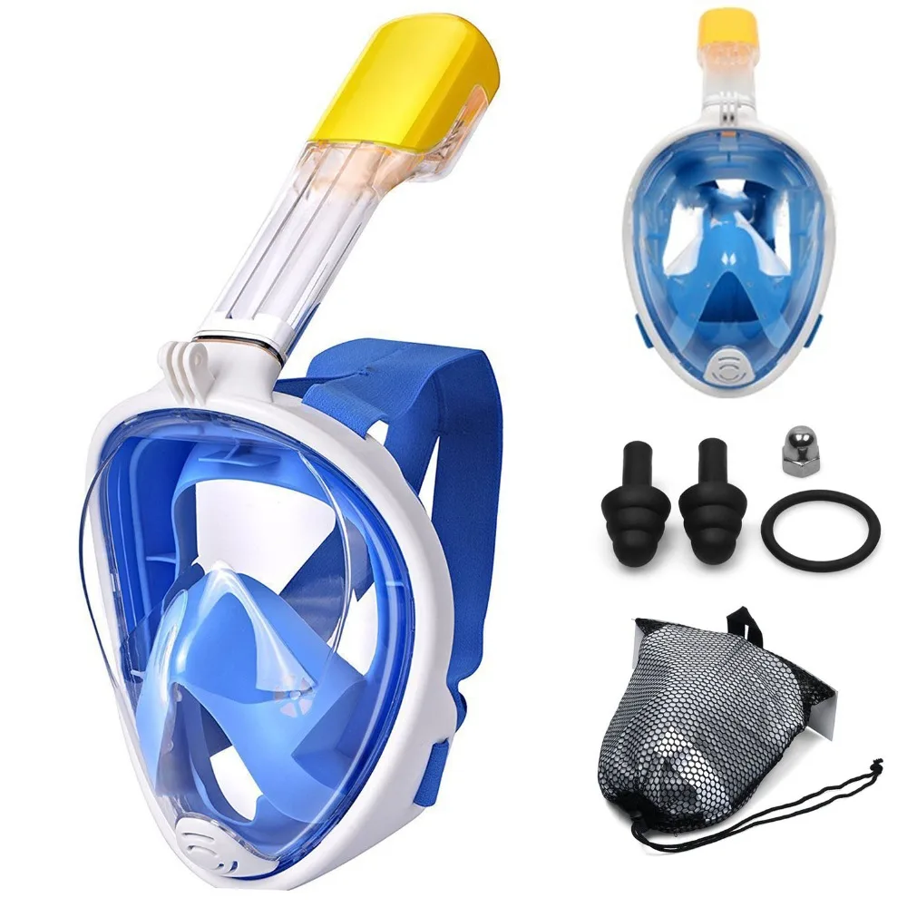 

Underwater Scuba Mask Anti Fog Full Face Diving Mask Snorkeling Set Safe Waterproof Snorkel Swimming Masks For Child Adult