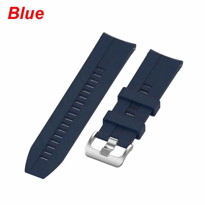 Blue 22 мм силиконовый ремешок для часов спортивный ремешок для HUAMI Amazfit GTR 47 мм Смарт часы H37B - Цвет: Blue