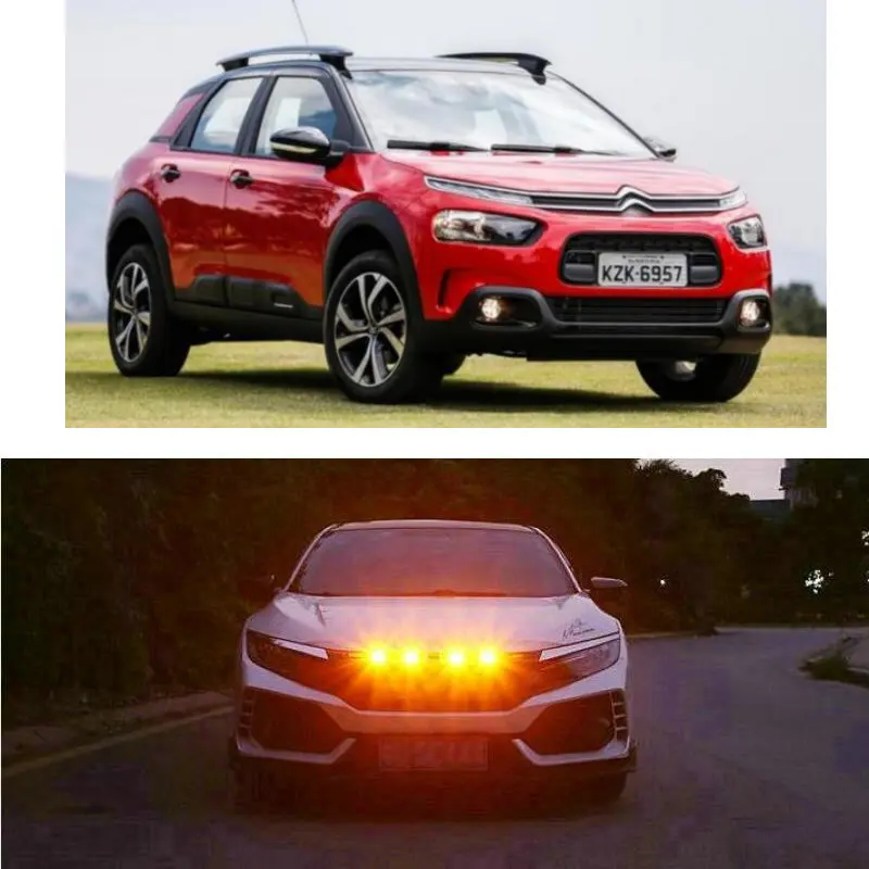 Accessori Per Auto Della Luce Della Lampada Grille Per Citroen C4 C5 C3 C1 C2 C6 C8 Ami Berlingo C-Crosser C-Elysee