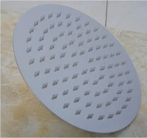 Heavy rain shower head 4 / 6 / 8 / 10 / 12 inch square shower head and round stainless steel shower head - Цвет: Round