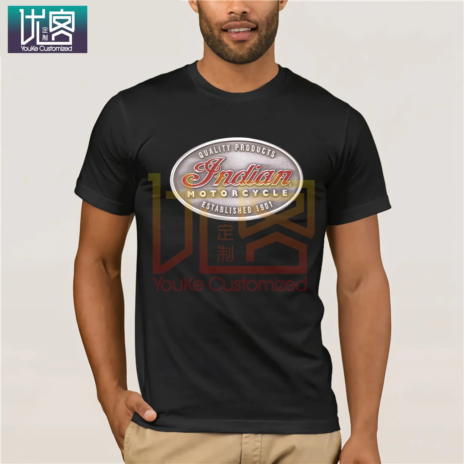 2020 Hot Sale 100% Cotton Man Clothing Summer Tops T Shirt S1000rr R1200gs Us Indian and Motorcycle Fan Biker Tee Phiking | Мужская
