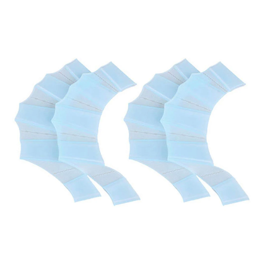 2 пары плавательных плавников ручные плетеные силиконовые ласты для обучения