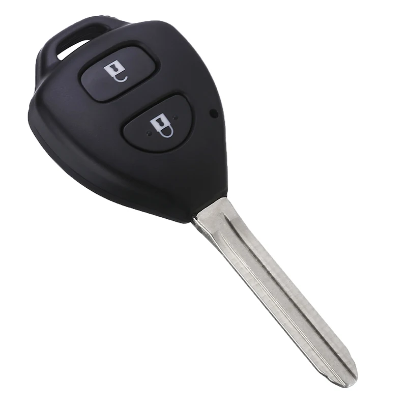 For Toyota Corolla Rav4 Hilux Yaris Avensis Avalon Echo Tarago Prado 2 Button Remote Car Key Fob Shell Cover Replacement