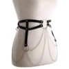 Body Harness Women Sexy Chain Belt Goth Faux Leather Strap Waist  Jewelry Festival Girls  Fashion Accessory ► Photo 3/6