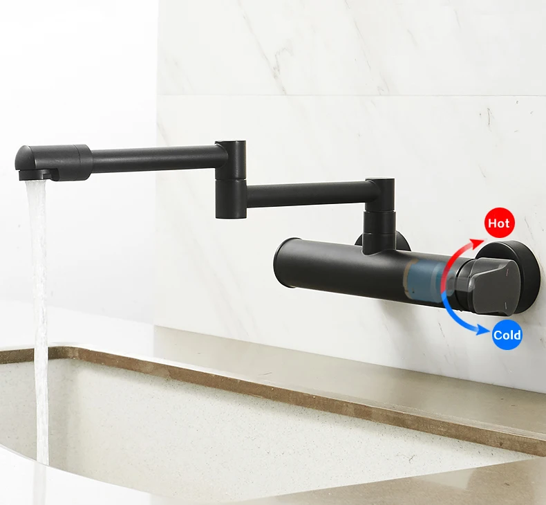 Torneira de latão preto fosco b3433, para