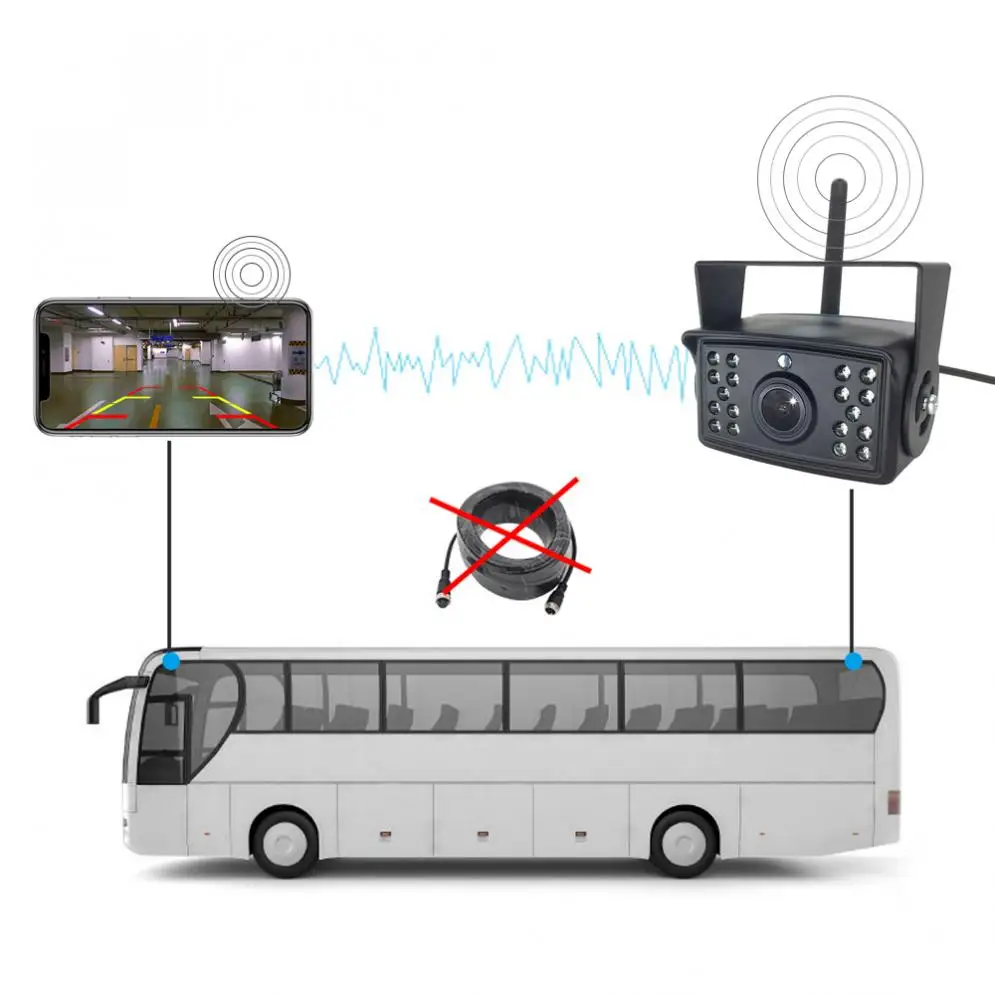 Wi-Fi камера ночного видения беспроводная камера заднего вида автомобильная парковочная система с функцией записи Поддержка IOS/Android