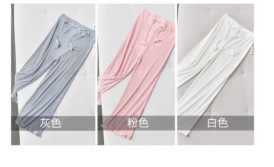 Горячая Miyake летние модные однотонные штаны со средней талией широкие брюки плиссированные прямые штаны