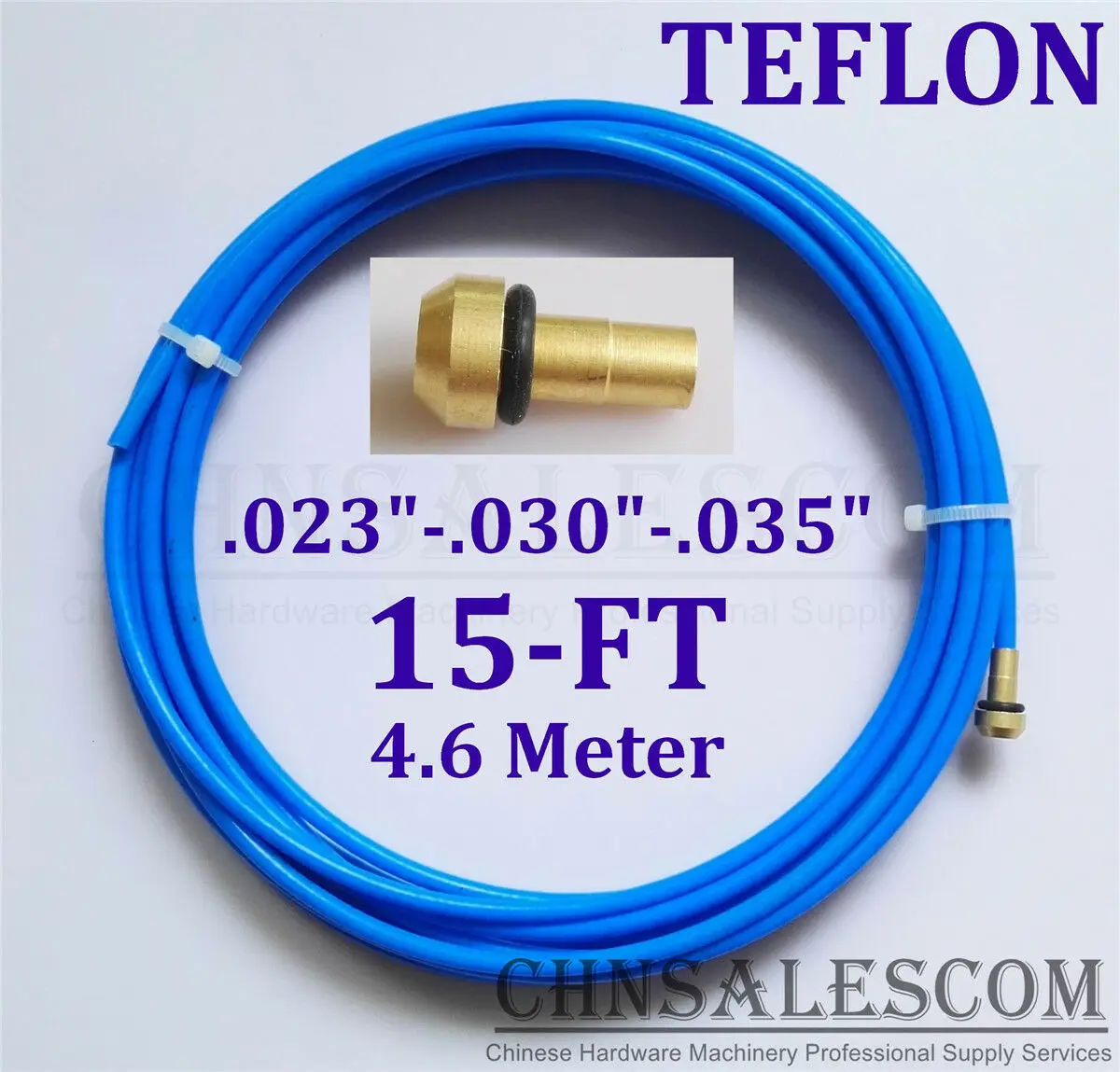 CHNsalescom PTFE лайнер 15 футов MIG Сварочные пистолеты провода размер 0,02"-0,030"-0,03" Mi TW LI BULE