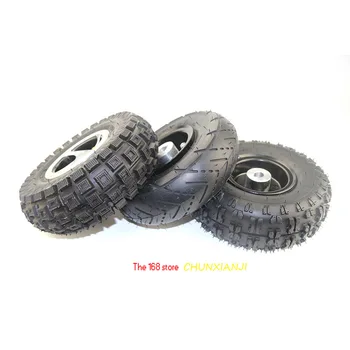 

High Quality 3.00-4 4.10-4 Trye Tire and Inner Tube Rim Wheel Alloy Rim Hub for 49cc ATV Quad Go Kart Gas Scooter Bike Motorcle