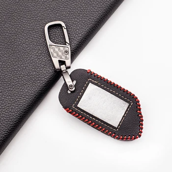 

Carrying Leather Car Key Case Cover For Sher-khan Mobicar A Mobicar B Safety In Two Senses Car Alarm System Russian Version Fob