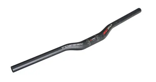 rise 640mm Toseek полностью углеродное волокно, руль для велосипеда, руль для горного велосипеда, MTB rise, плоский руль UD 31,8 мм, велосипедные части черного цвета - Цвет: rise 640mm