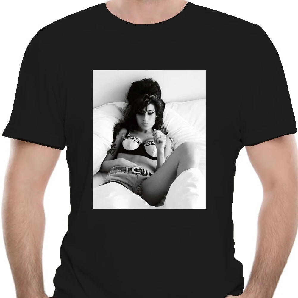 Amy Winehouse Sexy Sleep Amy Jade Winehouse Soul Jazz White T-Shirt Unisex B Slim Fit Tee Shirt 0498X