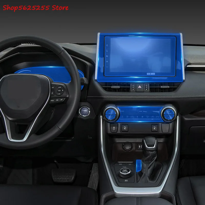 

Car Instrument Panel Protector For Toyota RAV4 RAV-4 2020 2019 Dashboard Membrane Film Center Control Touchscreen Protector