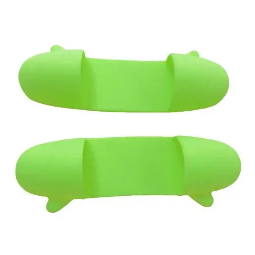 1 Pair Mini Silicone Heat Insulated Finger Clip Bowl Dish Plate Clamp Holder Non-slip Gripper Pot Holder - Цвет: Зеленый