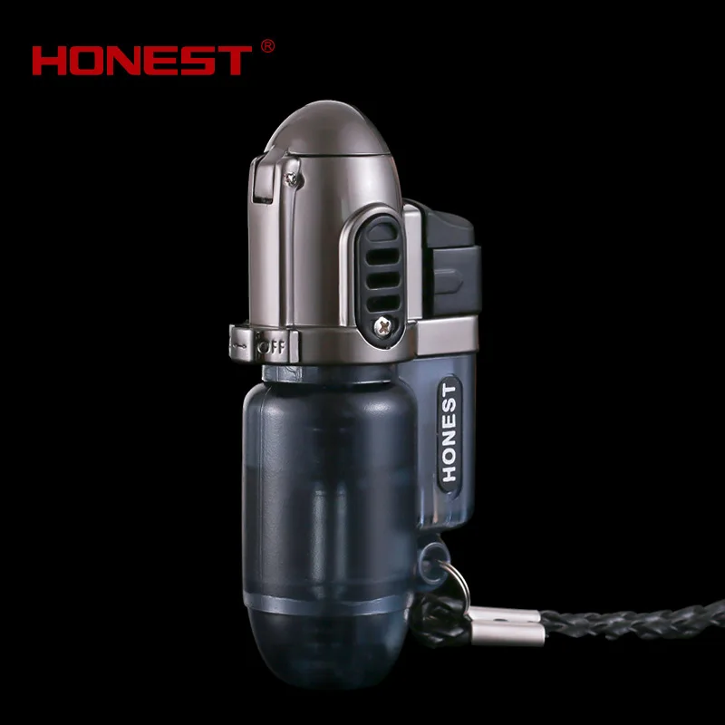 

NEW Spray Gun Inflatable Windproof Gas Lighter Outdoor Kitchen Cigar Butane Torch Survival Lighters Gadgets For Men