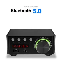50 Вт* 2 мини класса D стерео Bluetooth 5,0 TPA3116 цифровой усилитель мощности TF 3,5 мм USB вход Hifi аудио домашний усилитель для мобильного телефона