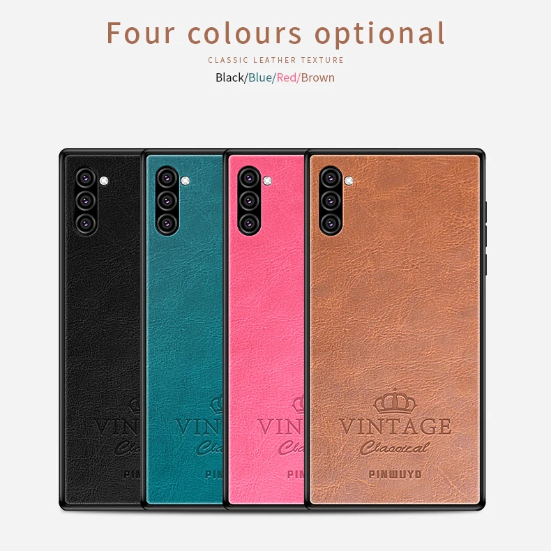 Для samsung Note 10 Plus PINWUYO чехол для samsung Galaxy Note 10 ретро кожаный мягкий жесткий чехол для samsung Note10 10