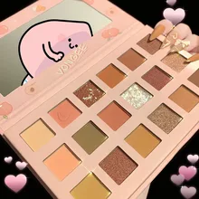 

18 Color Honey Peach Eyeshadow Palette Waterproof Long Lasting Shimmer Matte Eyes Makeup Cute Glitter Eyeshadow Pallete For Girl