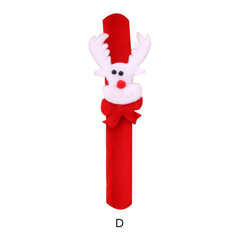 New 1PC Christmas Patting Circle Bracelet Watch Xmas Children Gift Santa Claus Snowman Deer New Year Party Toy Wrist Decoration