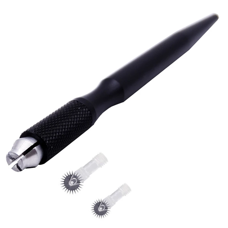 20 шт Одноразовые черные роликовые микроблейдинг иглы тату брови туман вышивка Pin