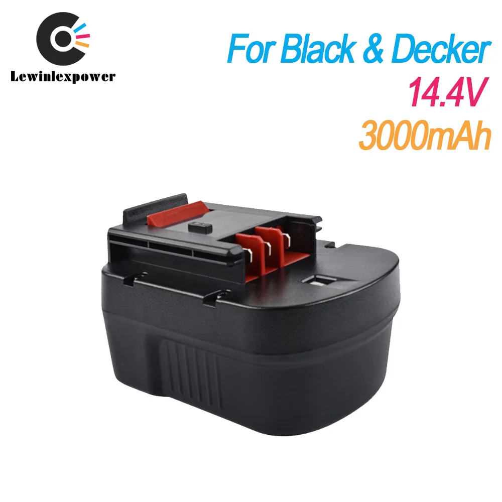 Электроинструменты Замена батареи для Black & Decker 14 4 V 3000mAh BD1444L/BD-1444L/B-8316/BPT1048/FSB