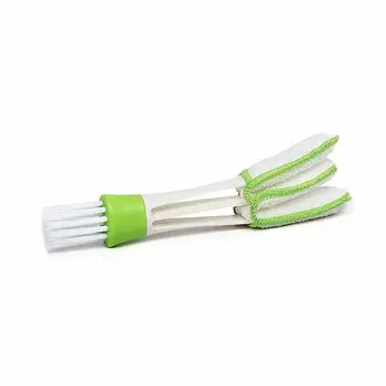 

New DIY Plastic Car Air Conditioning Vent Blinds Cleaning Brush Double Ended For Series Part Accessories Instrumentation Dusting