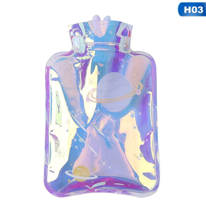 New Laser Cartoon Hot Water Bottle Water Injection Portable Explosion-proof Hand Warmer