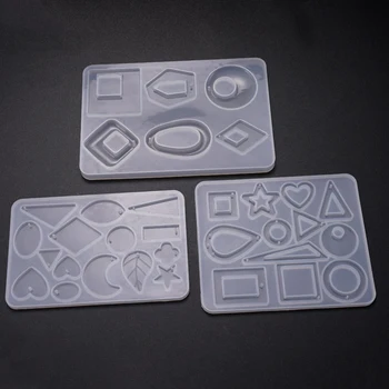 

Transparent Silicone Mold Epoxy Resin Molds for jewelry Acrylic Earring Necklace Pendant Casting Mold DIY Jewelry Making Mold