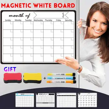 

5 Styles Magnetic Monthly & Weekly Planner Whiteboard Fridge Magnet Flexible Message Drawing Refrigerator Bulletin White Board